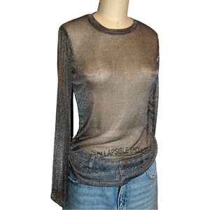 Mesh Long Sleeve Layering T-Shirt